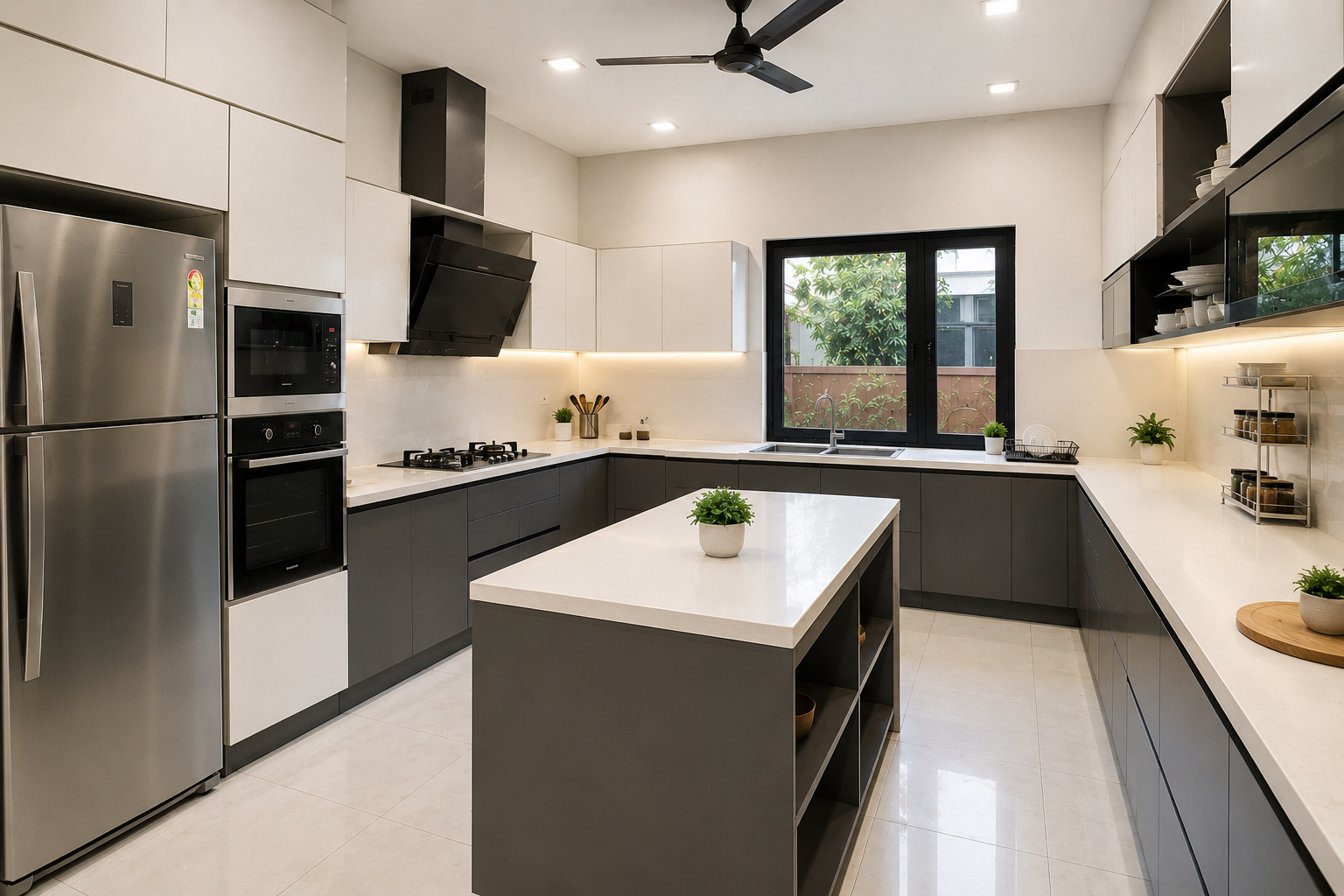Kitchen after professional cleaning